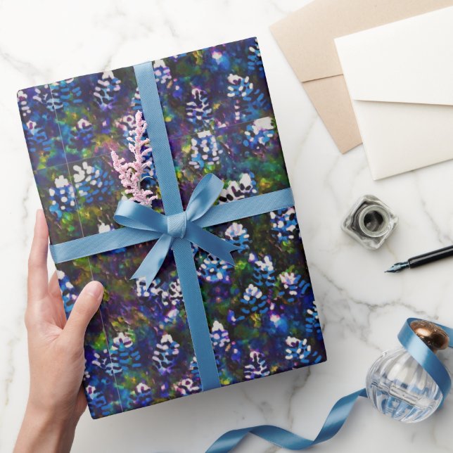 Texas Blue Bonnet Blitz Design Geschenkpapier (Schenken)