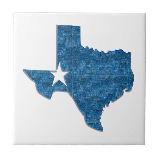 Texas blue tile fliese (Vorderseite)