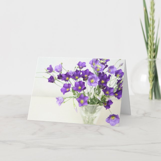 Texas Bluebell Dankeskarte (Vorderseite)