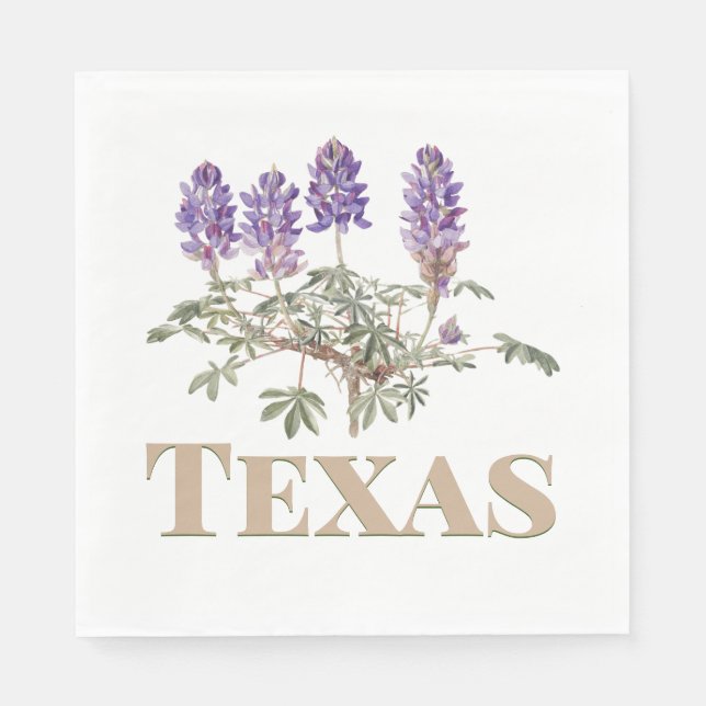 Texas Bluebonnet 2 Serviette (Vorderseite)