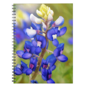 Texas Bluebonnet Blume Nah Up Journal Notizblock