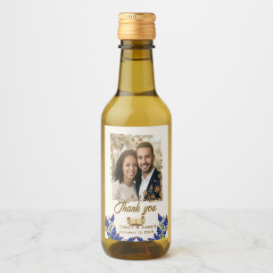 Texas Bluebonnet Foto Hochzeitsgeschenk Wein Etike Weinetikett