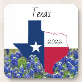 Texas Bluebonnet hard plastic coasters Getränkeuntersetzer