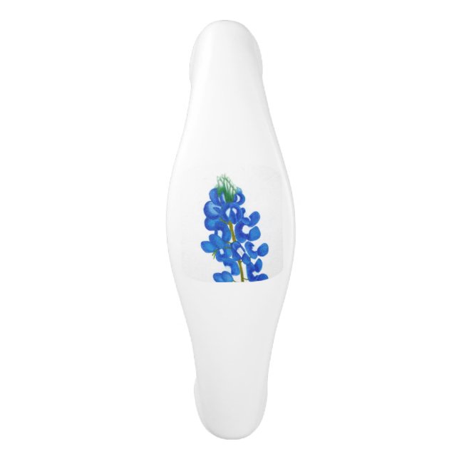 Texas Bluebonnet Kabinett Pull Keramik Schrankknauf (Vorderseite)