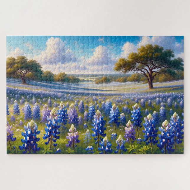 Texas Bluebonnet Meadow Landscape (Horizontal)
