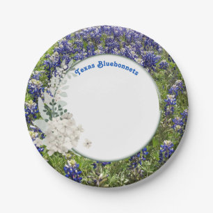 Texas Bluebonnet Papierparty Teller