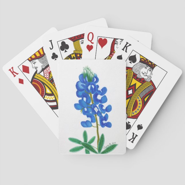 Texas Bluebonnet Spielkarten (Rückseite)