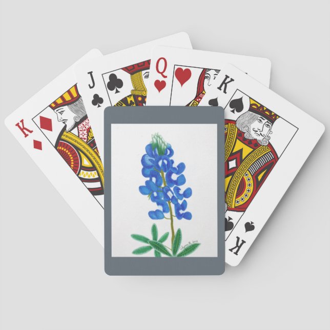 Texas Bluebonnet Standardspielkarten Spielkarten (Rückseite)