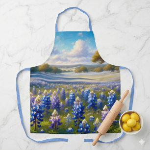 Texas Bluebonnet-Wiesenlandschaft Schürze