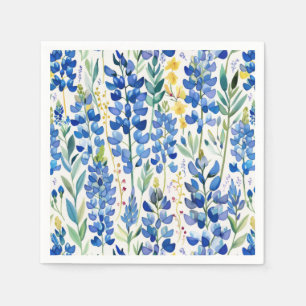 Texas Bluebonnet Wildblume Pattern Serviette