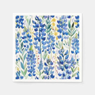 Texas Bluebonnet Wildblume Pattern Serviette