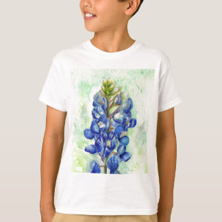 Texas Bluebonnet Wildblume Zeichnend T-Shirt