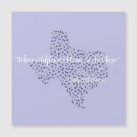 Texas Bluebonnet Wildblumen Nachricht Texas Gesche