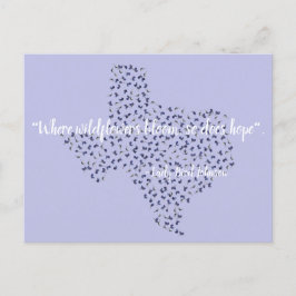 Texas Bluebonnet Wildblumen Postcard Postkarte
