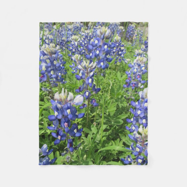 Texas Bluebonnets Fleecedecke (Vorderseite)