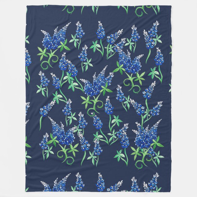 Texas Bluebonnets Fleecedecke (Vorderseite)