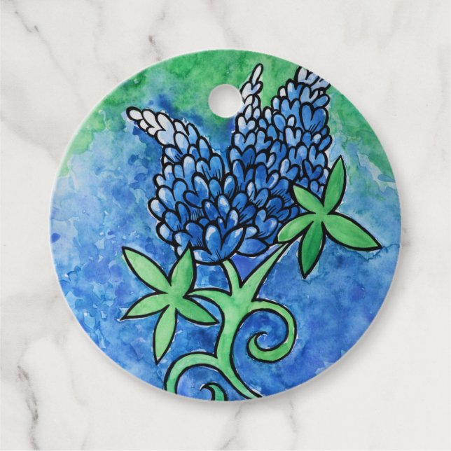 Texas Bluebonnets Geschenkanhänger (Vorderseite)