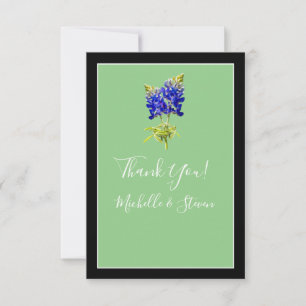 Texas Bluebonnets on Sage, Frühjahrssehen Dankeskarte