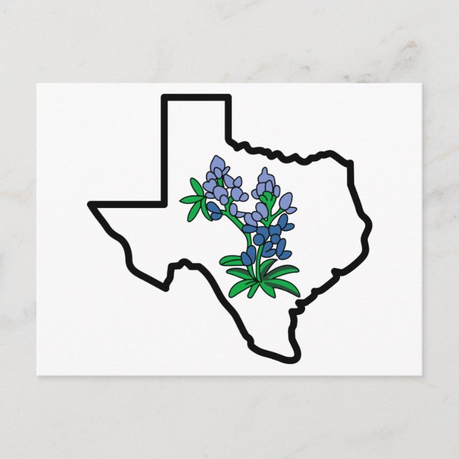 Texas Bluebonnets Postkarte (Vorderseite)