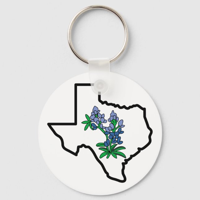 Texas Bluebonnets Schlüsselanhänger (Vorderseite)
