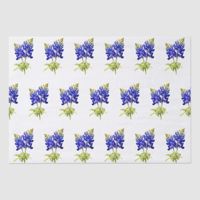 Texas Bluebonnets, Seidenpapier (Vorderseite)