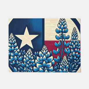 Texas Bluebonnets Staatsflagge Texanischer Stolz Fußmatte
