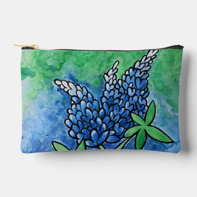 Texas Bluebonnets Zubehörtasche (Vorderseite)