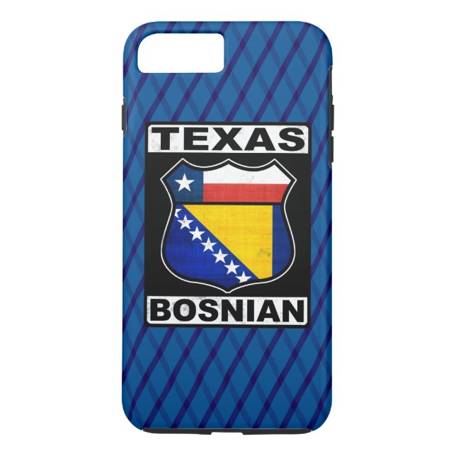 Texas-bosnischer Amerikaner Case-Mate iPhone Hülle (Rückseite)