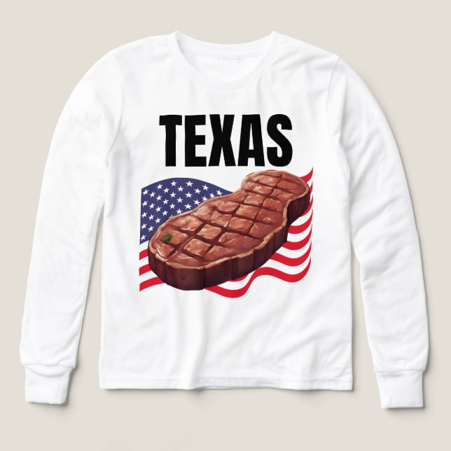 Texas Boys Bella + Leinwand Langschläfchen (Design Vorderseite)