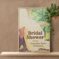 Texas Bride in Boots Brautparty Poster