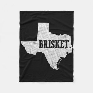 Texas Brisket BBQ und Pitmaster-T-Shirt Fleecedecke