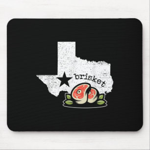 Texas Brisket Zuhause Staat Liebe Funny Barbecue B Mousepad