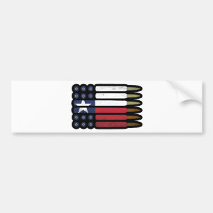 Texas Bullet Ammo Texan State Flag Autoaufkleber