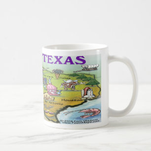 TEXAS-Cartoonskarte Kaffeetasse