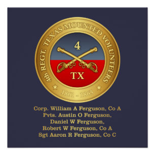 Texas Cavalry (Ferguson) Poster