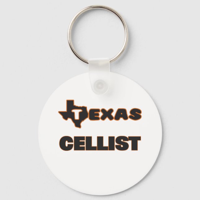 Texas Cellist Schlüsselanhänger (Vorderseite)