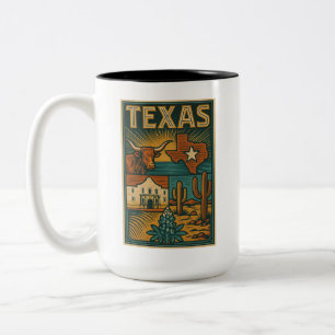 Texas Ceramic Mug - State of Texas Coffee Cup