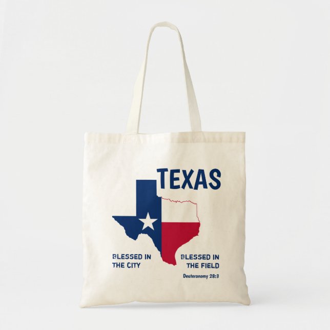 TEXAS Christliche Schrift gesegnet Tragetasche (Vorne)