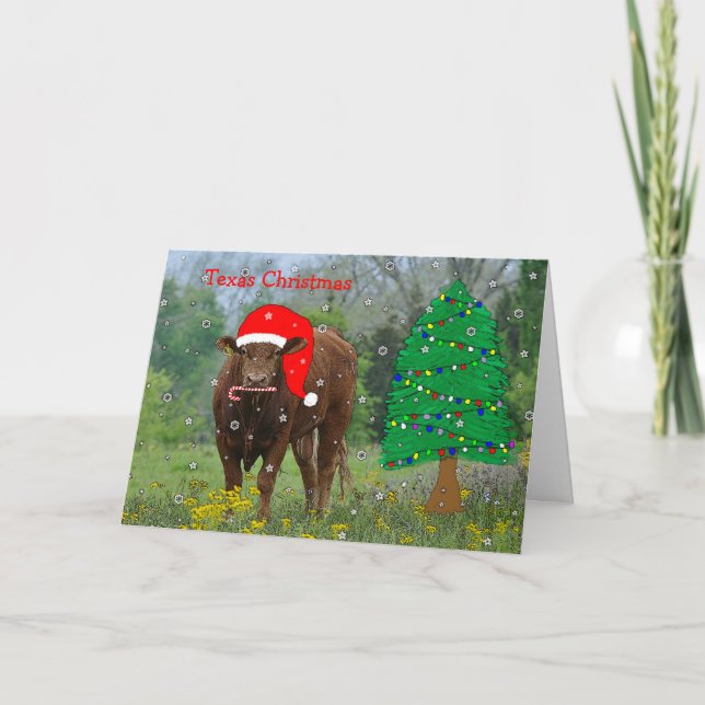 Texas Christmas Card Feiertagskarte (Vorderseite)