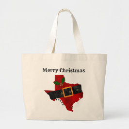 Texas Christmas Tote Bag Jumbo Stoffbeutel