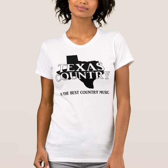 Texas-Countrymusik T-Shirt (Vorderseite)