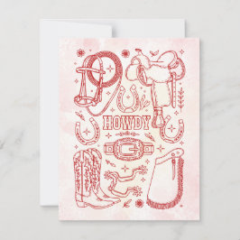 Texas Cowboy Pack Mitteilungskarte