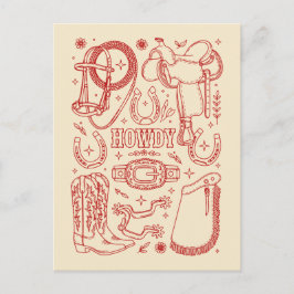 Texas Cowboy Pack Postkarte