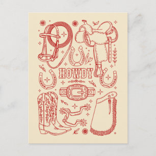 Texas Cowboy Pack Postkarte