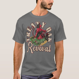 Texas Cpuntry Rock Contract Oak Revival Logo T-Shirt