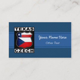 Texas Czech American Custom Business Cards Visitenkarte