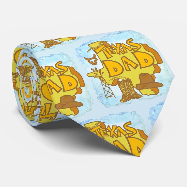 Texas Dad Krawatte (Gerollt)
