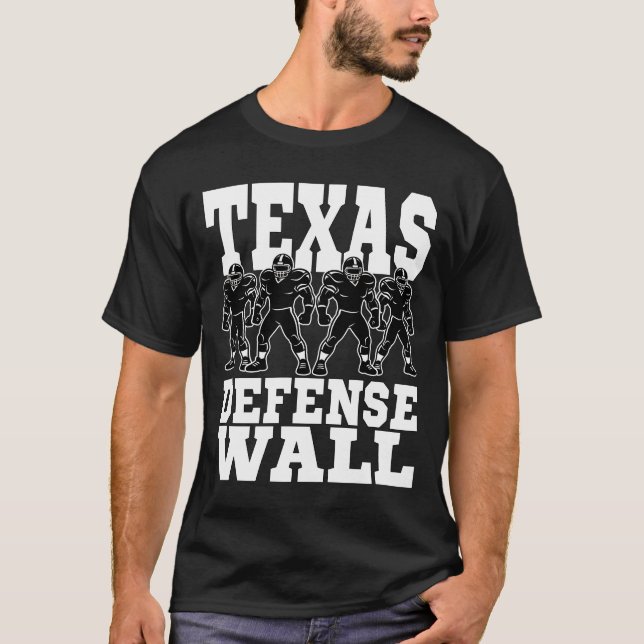 TEXAS DEFENSE WALL - DALLAS FOOTBALL T-Shirt (Vorderseite)
