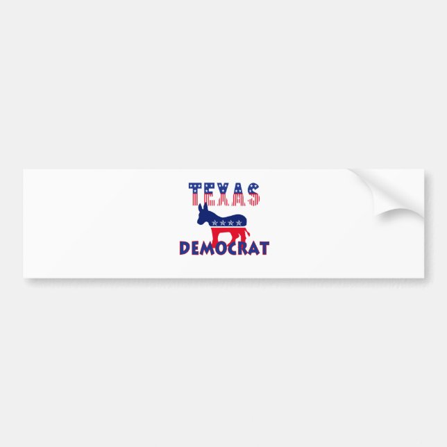 Texas Demokrat Autoaufkleber (Vorne)
