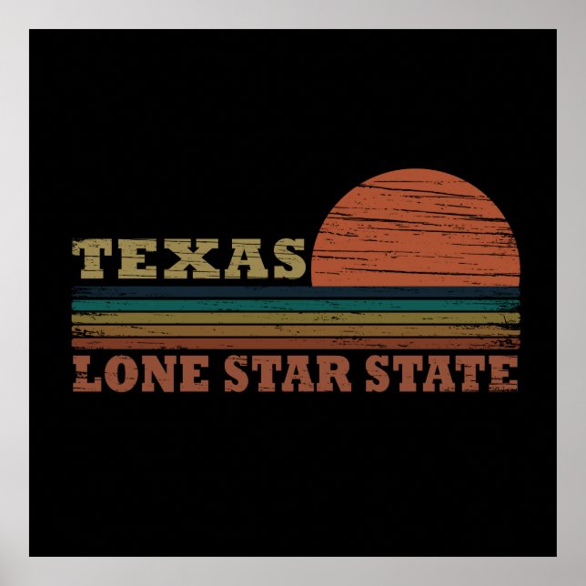 Texas der einstündige klassische Sonnenuntergang-S Poster (Vorne)